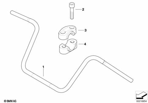 Motorcycle Handlebars for 1996 BMW-Motorrad R 1200 C #1