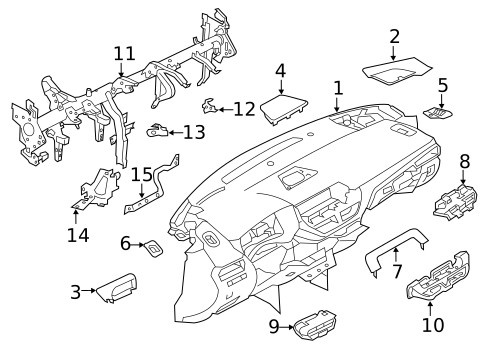 Instrument Panel for 2019 Nissan Altima #0