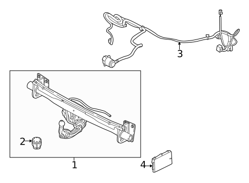 Trailer Hitch Components for 2022 Volvo V90 Cross Country #0