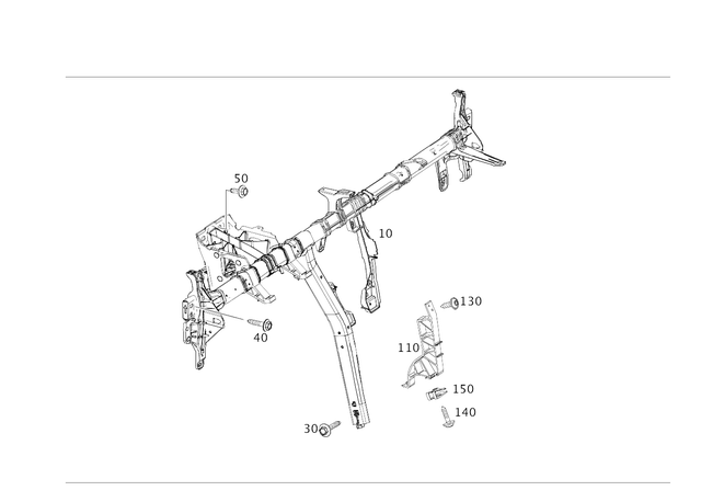 199903001 - Cowl, Front Panel: Hex. Head Screw W Flange for Mercedes-Benz Image image