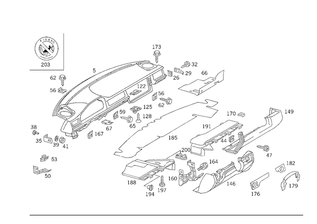 1248600005 - Special Equipment: Holding Fixture for Mercedes-Benz: 200, 200D, 300CE, 300D, 300E, 300TD, 300TE Image image