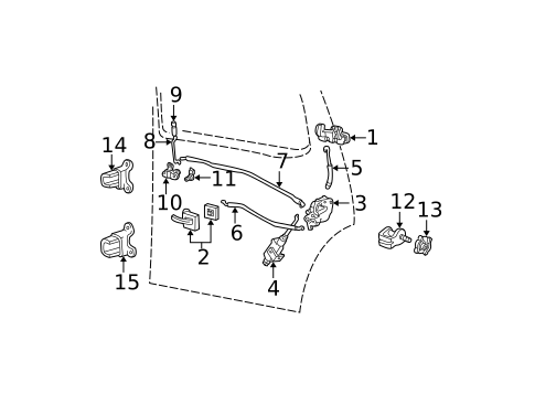 Rear Door for 1999 Ford Explorer #1