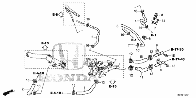 Water Hose for 2014 Honda Accord #0