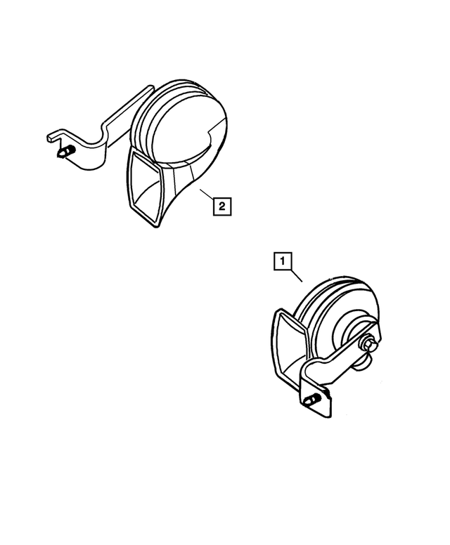 4760944AE - Electrical: Horn And Bracket for Mopar Image