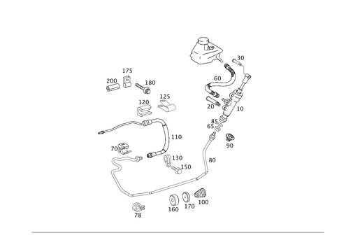 Pedal Assembly Hydraulics for 2002 Mercedes-Benz C240 #0