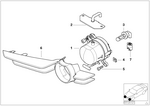 63178371907 - Lighting: Fog Lights, Left for BMW Image