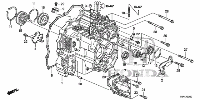 AT Transmission Case (5AT) for 2013 Honda CR-V #0