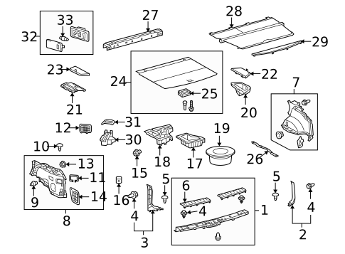 Interior Trim - Rear Body for 2016 Lexus RX450h #5