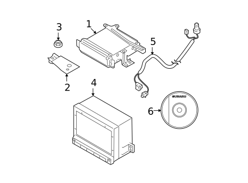 Navigation System Components for 2007 Subaru Outback #0