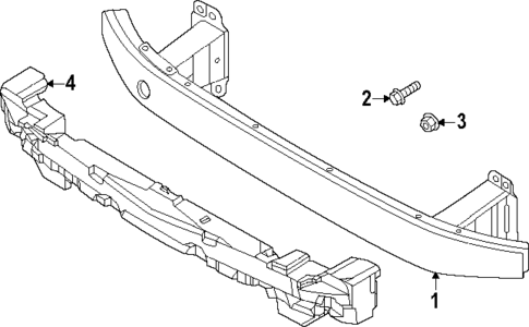 Bumper & Components - Front for 2025 Genesis GV80 #1