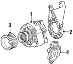 F3DZ3C511C - Electrical: Alternator Mount Bracket for Ford: Taurus, Windstar | Lincoln: Continental | Mercury: Sable Image