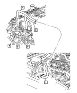 68000978AA - : Heater Return Hose for Mopar Image