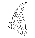 55255448AF - Body: Hinge for Dodge: Dakota, Durango Image