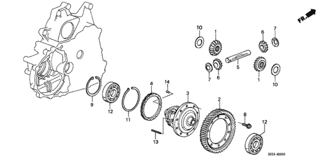 AT Differential Gear for 1986 Honda Accord #0