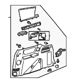 6251008172E1 - : 2015-2020 Toyota Sienna - Quarter Trim Panel for Toyota: Sienna Image
