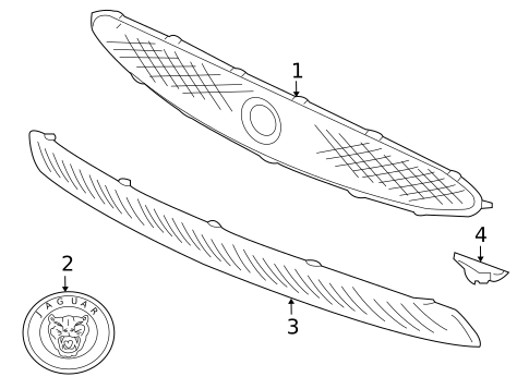 Grille & Components for 2011 Jaguar XKR #0