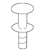 51417046415 - Body: Trunk Lid Trim Clip for BMW Image