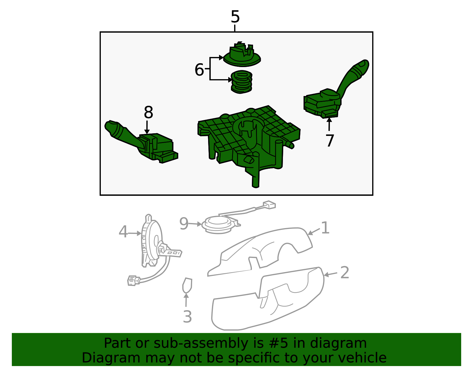 2005-2006 Hyundai Santa Fe Multi-Function Switch 93401-26810 | QuirkParts