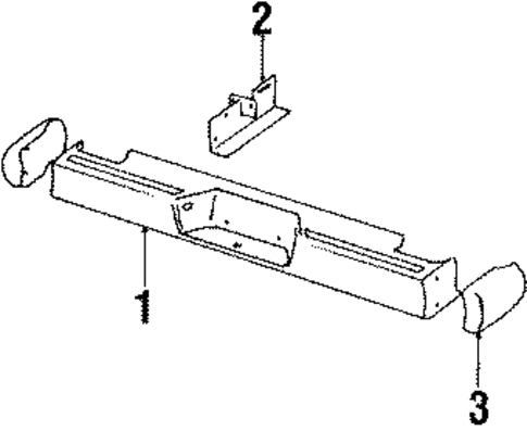 Bumper Assembly - Rear for 1986 Jeep J20 #1