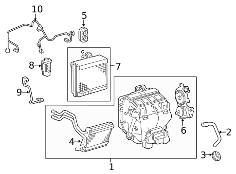 Condenser, Compressor & Lines for 2013 Toyota Camry #2