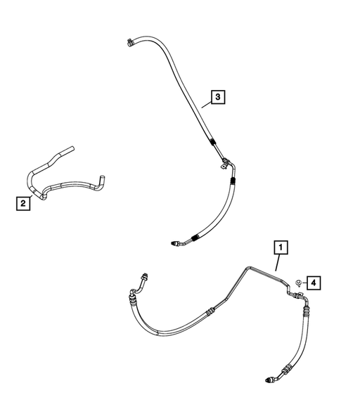 Power Steering Hoses for 2015 Dodge Challenger #0