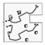 C2Z11607 - : Automatic Transmission Oil Cooler Hose Assembly for Jaguar: XF Image