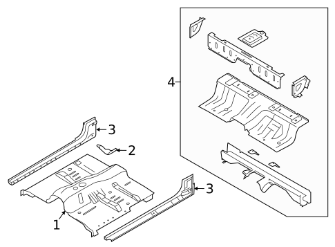 Floor - Cab for 2023 Ford Ranger #0