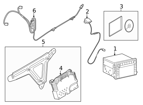 Navigation System Components for 2015 Ford Expedition #0