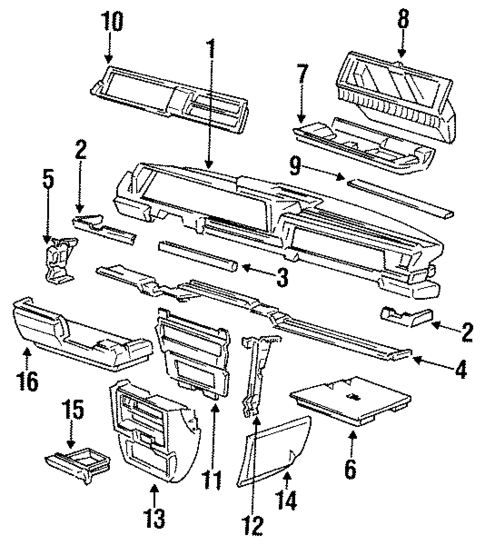 Instrument Panel for 1992 Volvo 240 #0