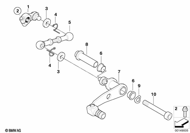 23417687526 - : Shift Lever for BMW-Motorrad Image