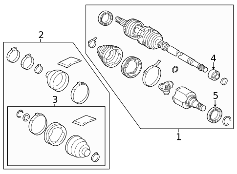 Drive Axles for 2023 Toyota Prius Prime #0