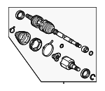 4342076020 - : 2023-2024 Toyota - Axle Assembly for Toyota: Prius, Prius Prime Image