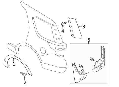 Exterior Trim - Quarter Panel for 2018 Ford Explorer #0