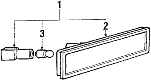 Side Marker Lamps for 1989 BMW M3 #1