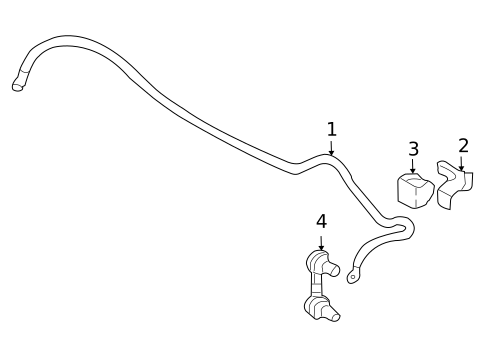 Stabilizer Bar & Components for 2012 Subaru Legacy #1