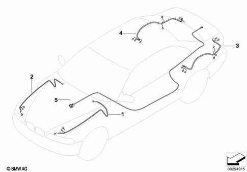 Supplementary Cable Sets for 2005 BMW 645Ci #3