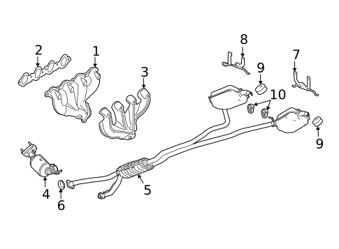 Exhaust Components for 2007 Cadillac CTS #0