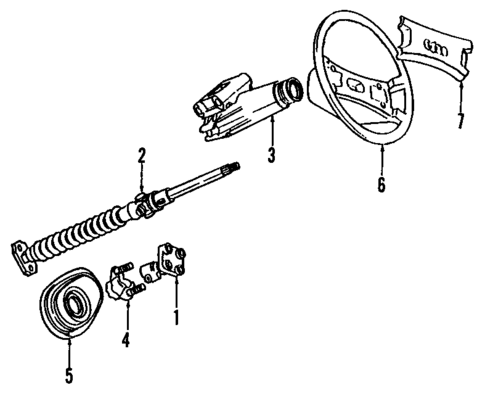 Steering Column for 1988 Audi 80 Quattro #0