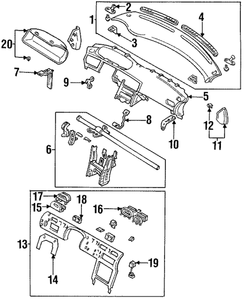 Instrument Panel for 1993 Mazda 626 #0