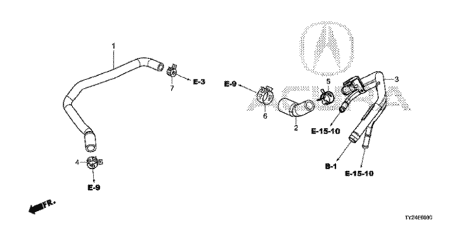 PCV Tube for 2015 Acura RLX #0