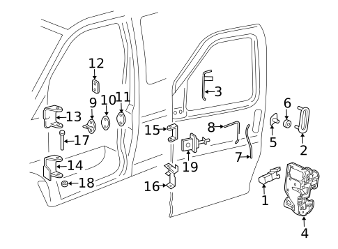 Front Door for 2017 GMC Savana 2500 #0