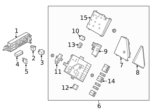 Fuse & Relay for 2015 Porsche Cayenne #3