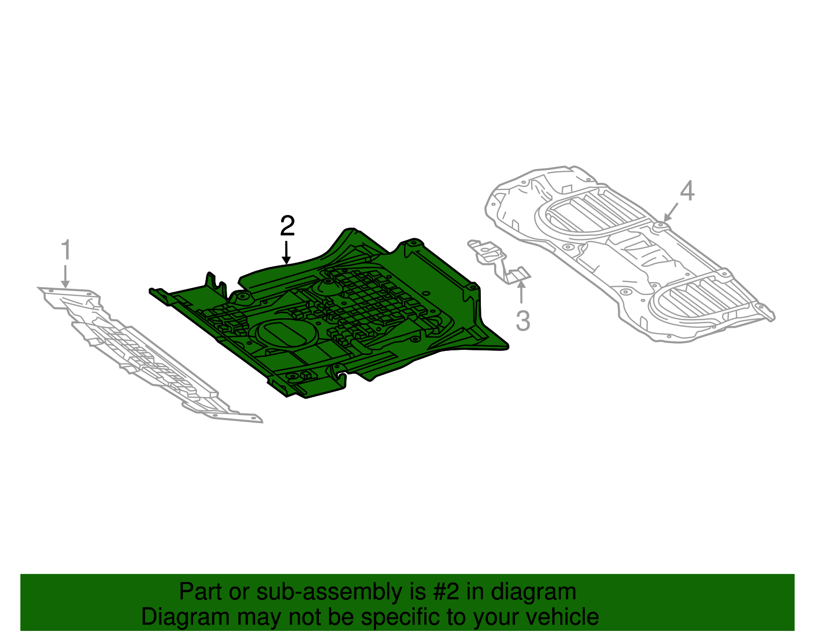166-520-07-23 - Center Shield 2012-2019 Mercedes-Benz | Mercedes-Benz ...