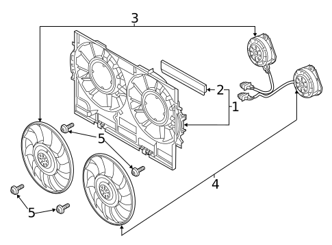 Cooling Fan for 2017 Audi Q5 #0