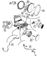 68366024AA - : Headlamp, Right for Jeep: Wrangler, Wrangler JK Image