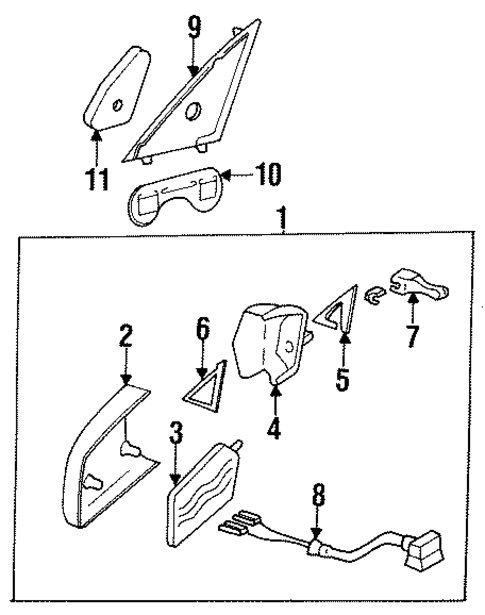 Outside Mirrors for 1986 Mercedes-Benz 420SEL #0