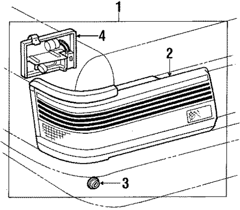 Tail Lamps for 1988 Toyota Camry #0