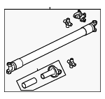 8L3Z4602C - Universals &amp; Rear Axle: Drive Shaft for Ford: F-150, F-150 Heritage | Lincoln: Mark LT Image