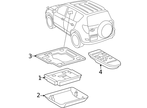 Entertainment System Components for 2007 Toyota RAV4 #0