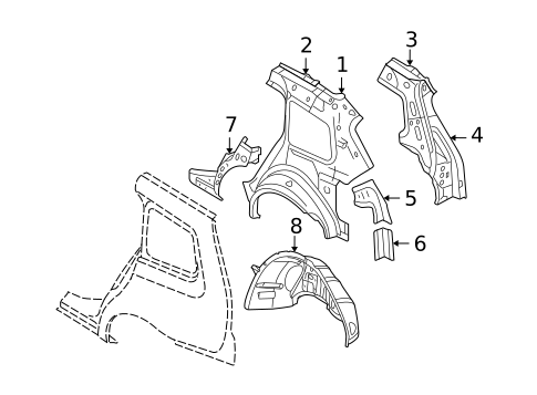 Inner Structure for 2011 Saab 9-3X #0